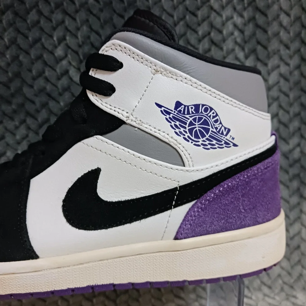 Air Jordan 1 Mid SE Varsity Purple Men's Sneakers Shoes Size 9